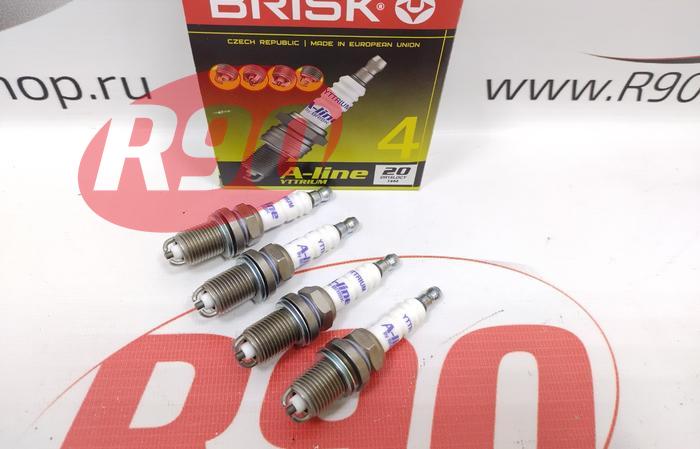 Свеча зажигания (2 контакта) Рено 8v (4шт) Brisk A-Line 20 DR15LDCY