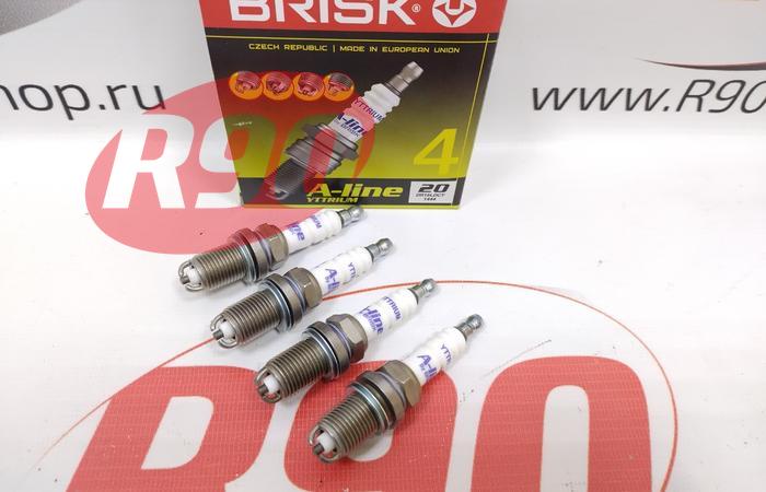 Свеча зажигания (2 контакта) Рено 8v (4шт) Brisk A-Line 20 DR15LDCY