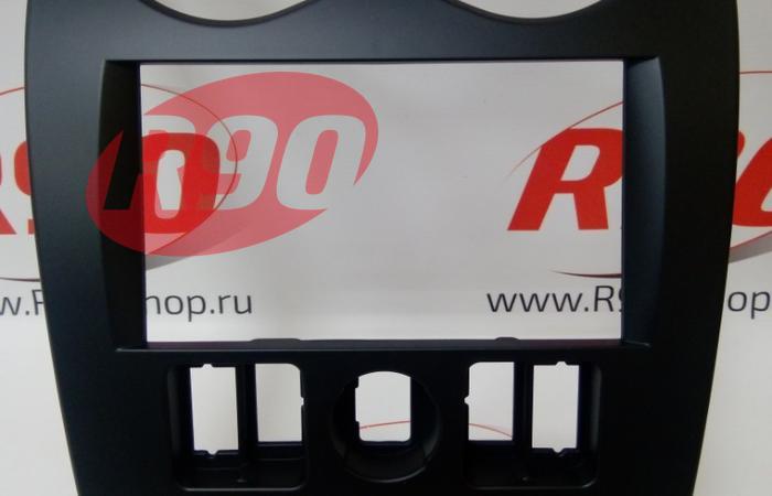 Переходная рамка 2 DIN магнитолы Ларгус (черная матовая)