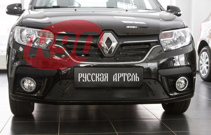 Защитная сетка решетки переднего бампера Логан 2 (с 2018 г.) SRR-134032