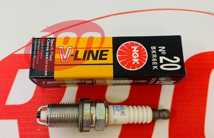 Свеча зажигания (2 контакта) Рено 8v V-line 20 NGK 4388